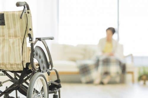 a wheelchair