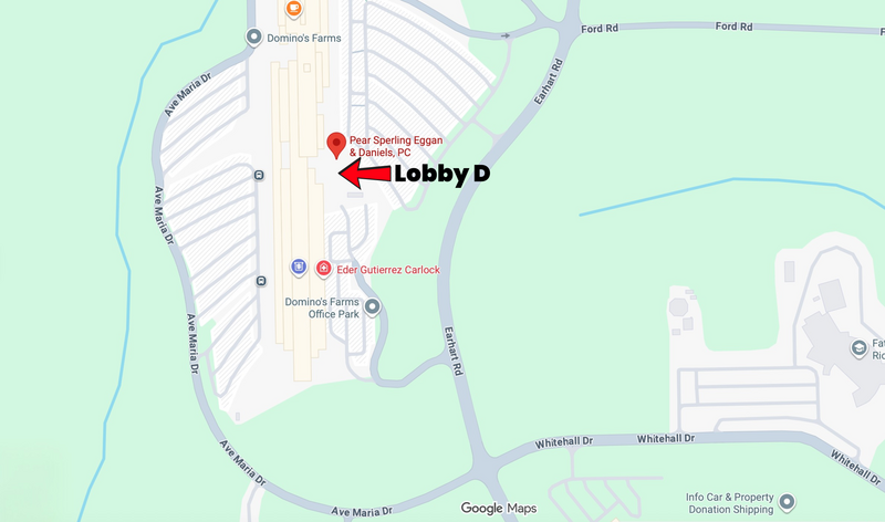 Entrance at Suite D